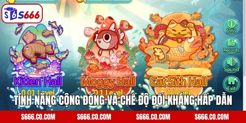 Tính năng cộng đồng và chế độ đối kháng hấp dẫn