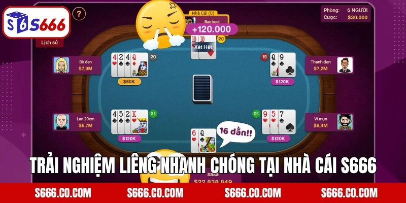 Trải nghiệm Liêng nhanh chóng tại nhà cái S666