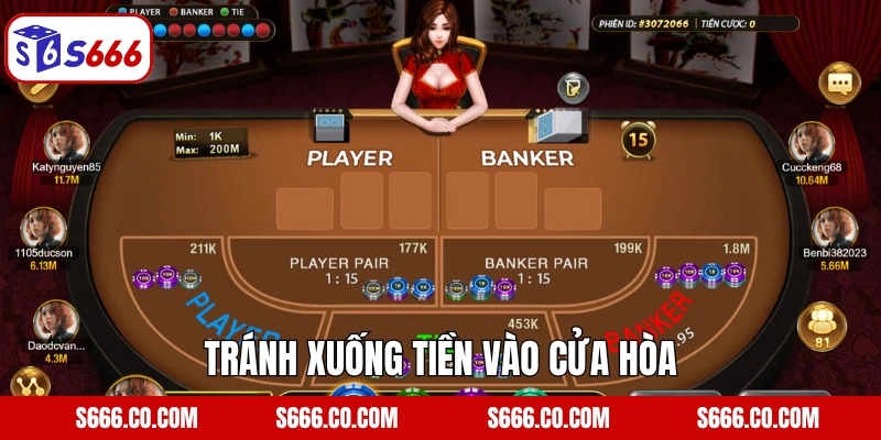Tránh xuống tiền vào cửa hòa